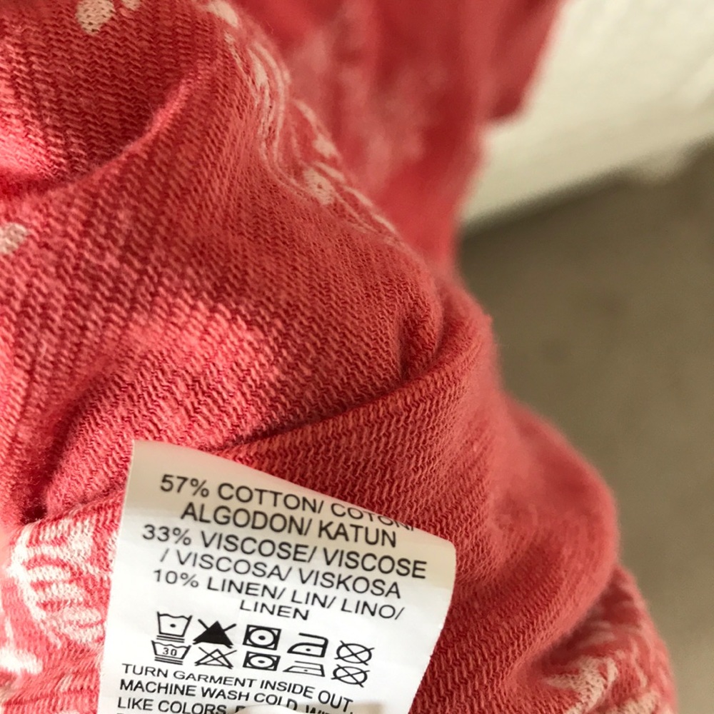 Lucky brand cold shoulder top pink small shirt - Picture 6 of 6